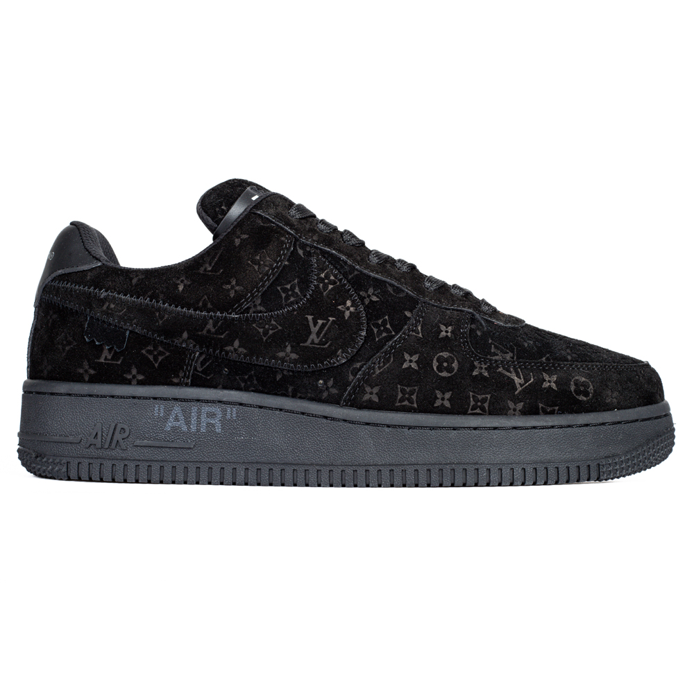 Louis Vuitton & Nike Air Force 1 Virgil Abloh 'Triple Black'