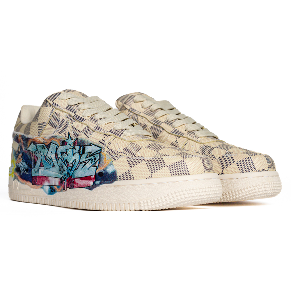 Louis Vuitton & Nike Air Force 1 Virgil Abloh 'Graffiti'