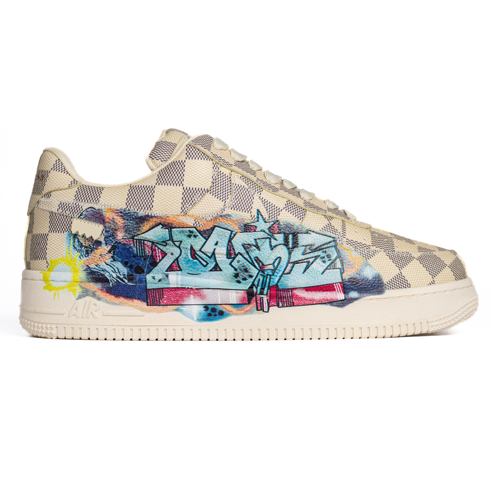 Louis Vuitton & Nike Air Force 1 Virgil Abloh 'Graffiti'