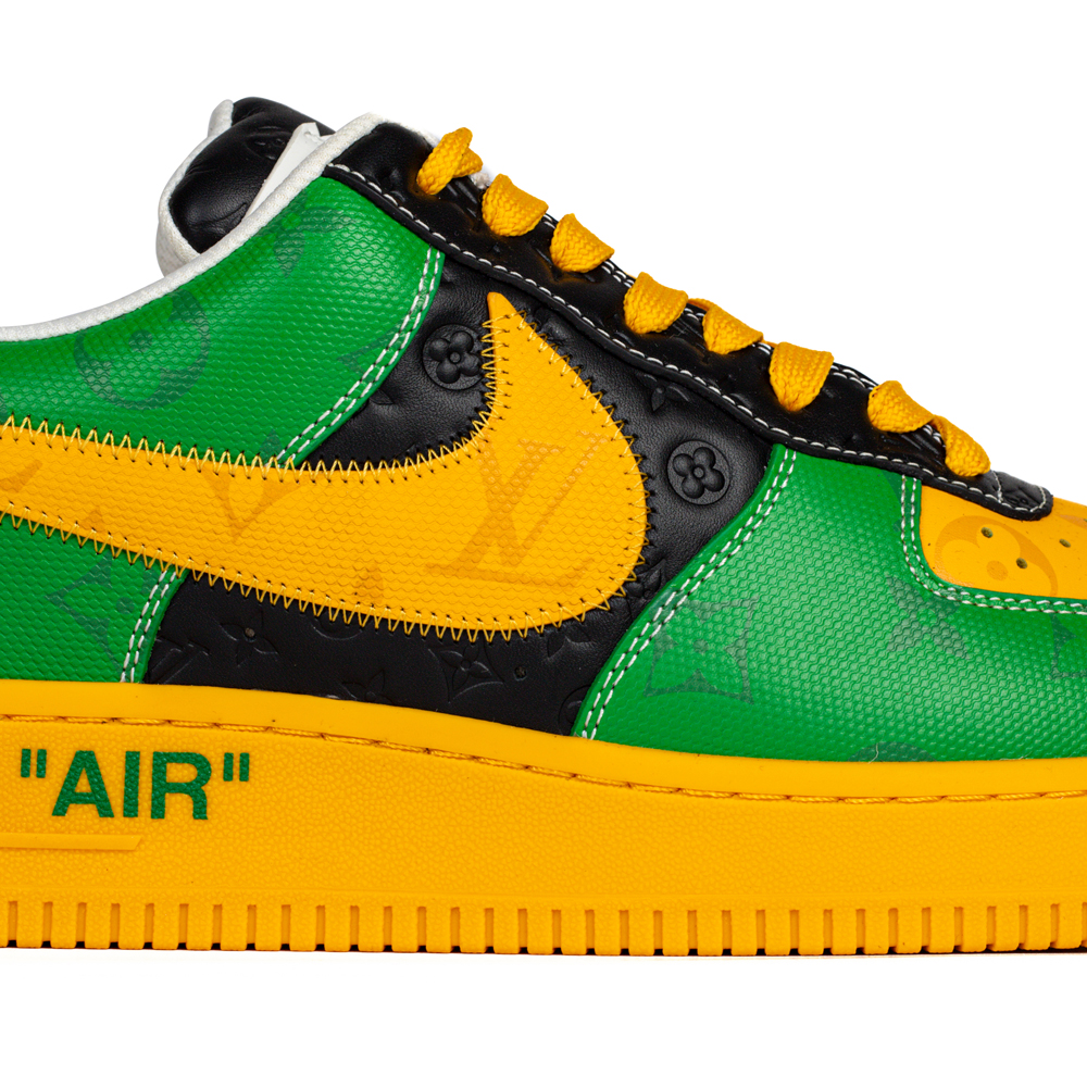 Louis Vuitton & Nike Air Force 1 Virgil Abloh 'Yellow Green '