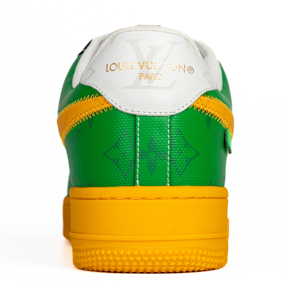 Louis Vuitton & Nike Air Force 1 Virgil Abloh 'Yellow Green '