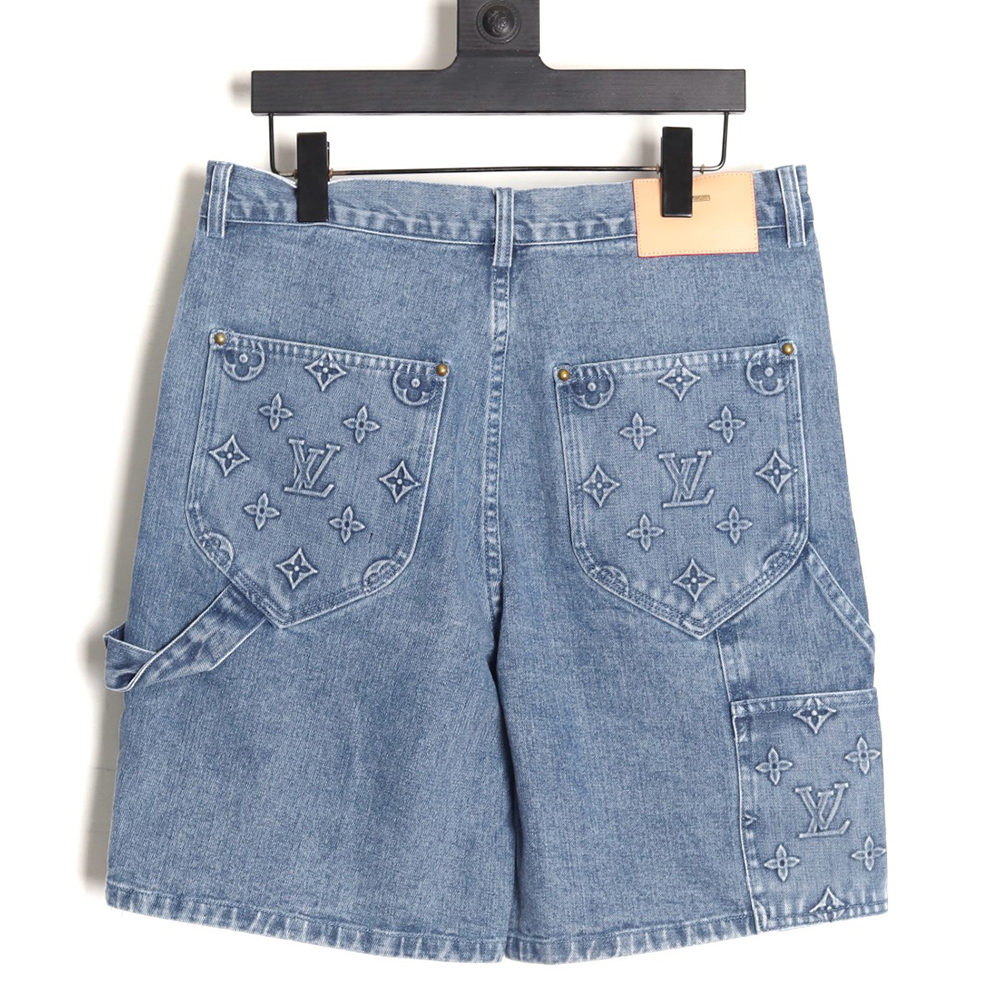 Louis Vuitton embossed monogram cargo jeans