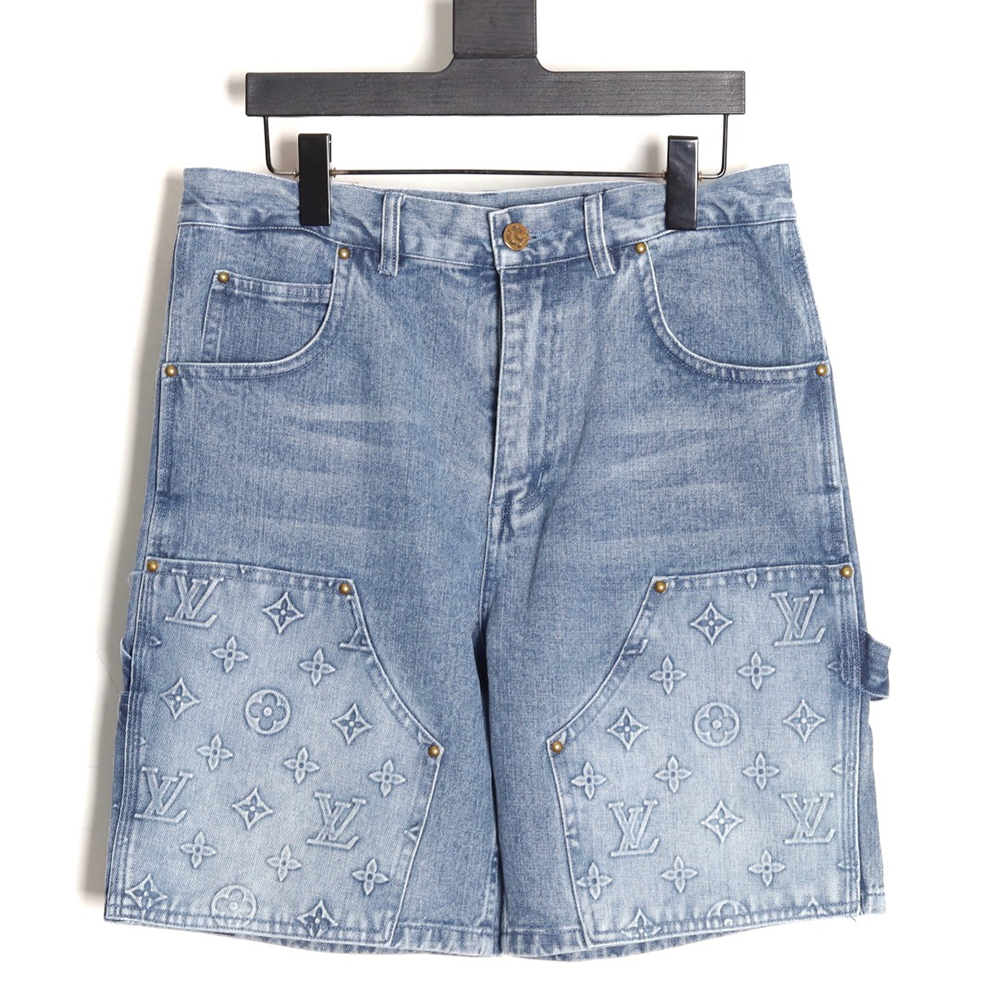 Louis Vuitton embossed monogram cargo jeans