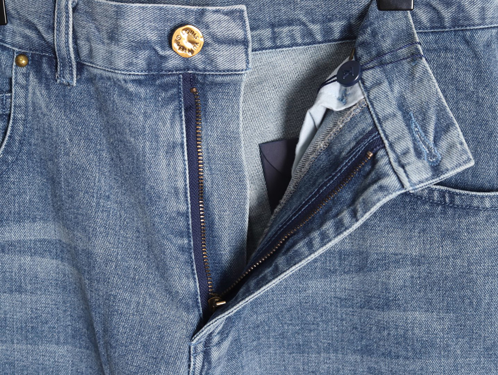 Louis Vuitton embossed monogram cargo jeans