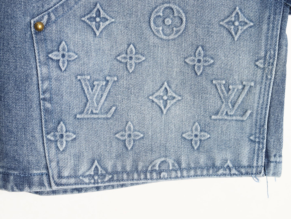 Louis Vuitton embossed monogram cargo jeans