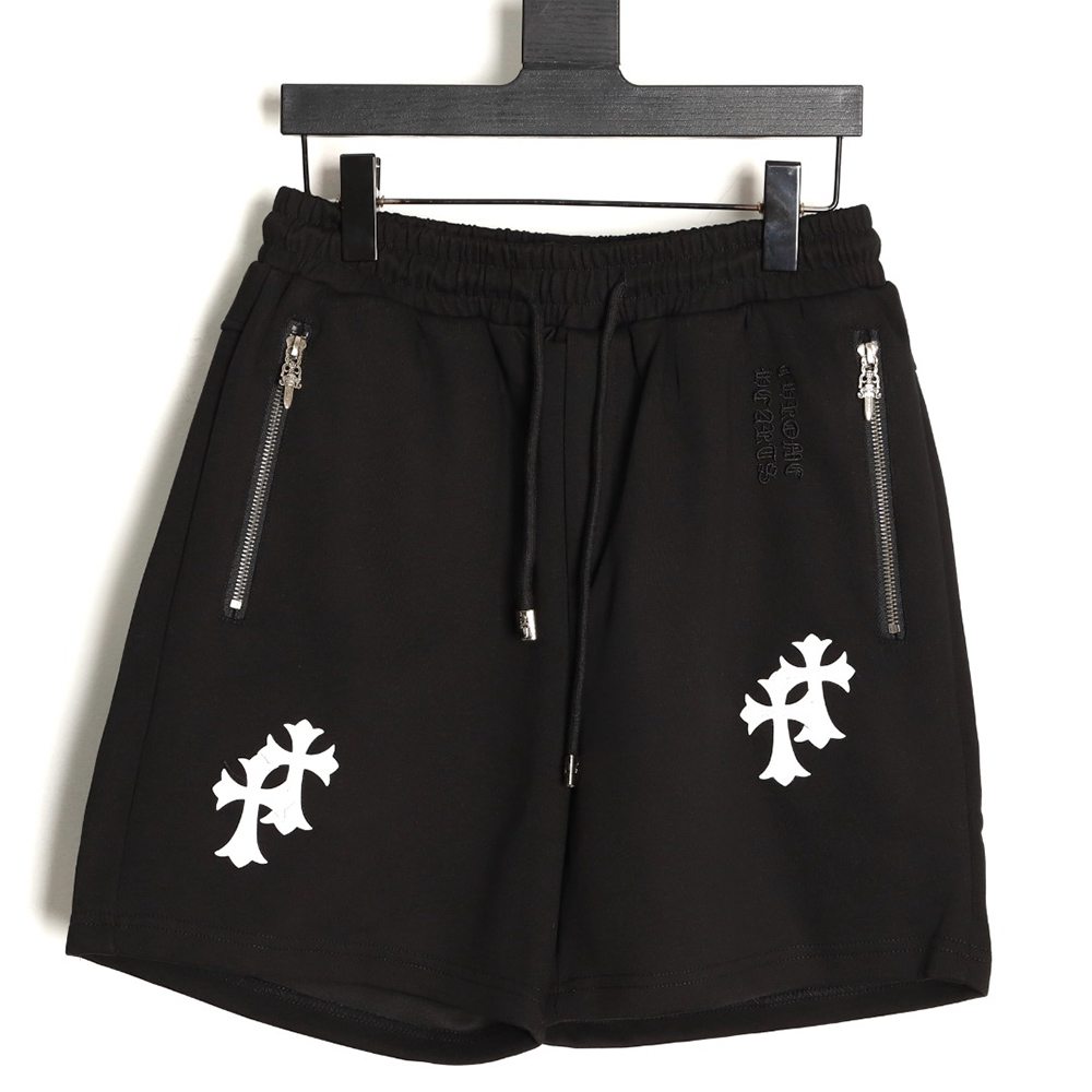 Chrome Hearts Embroidered White Label Sanskrit Shorts