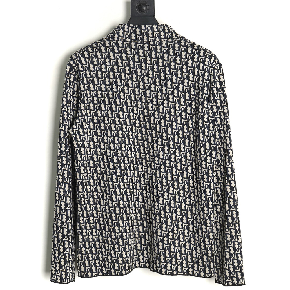 Dior monogram full print jacquard long sleeve shirt