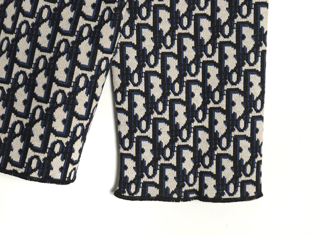 Dior monogram full print jacquard long sleeve shirt