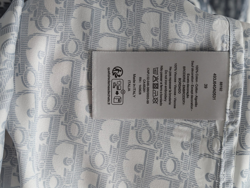 Dior monogram print shirt