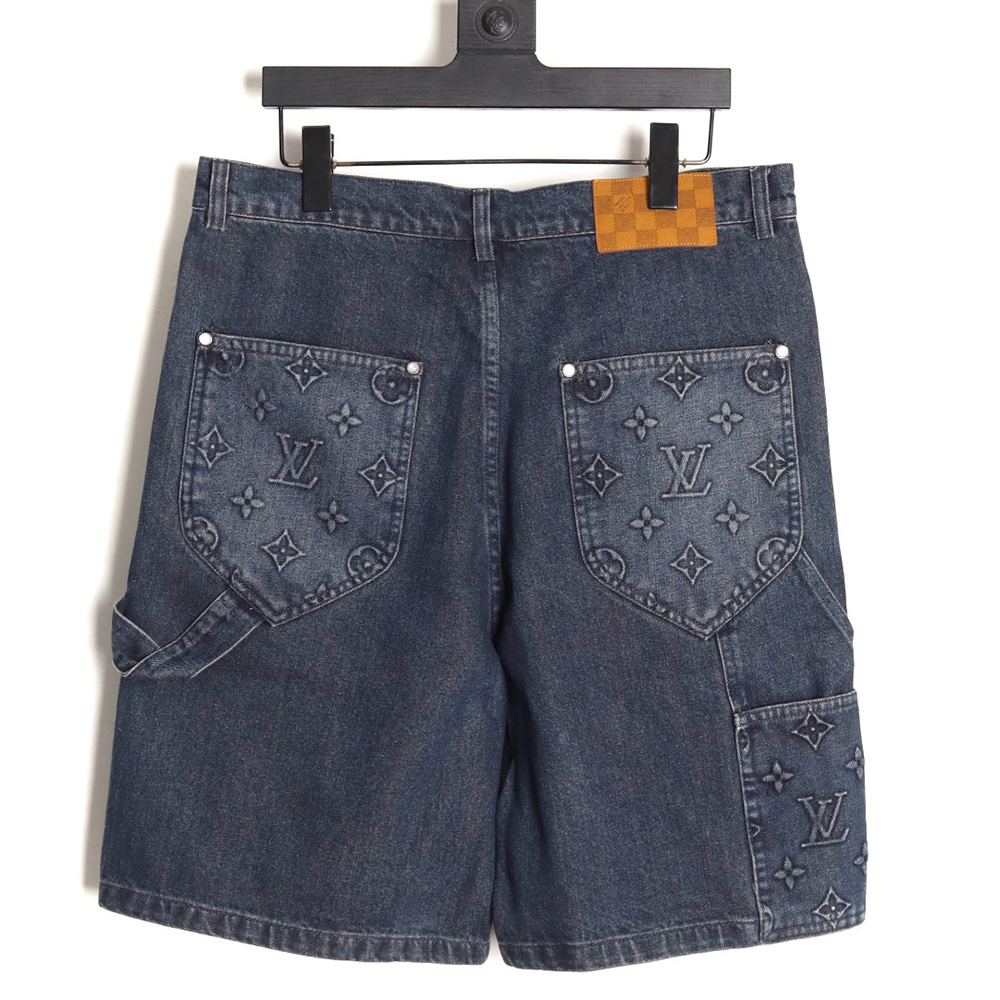 Louis Vuitton embossed monogram cargo jeans TSK1