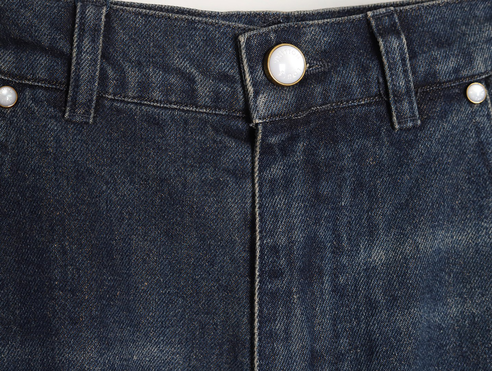 Louis Vuitton embossed monogram cargo jeans TSK1