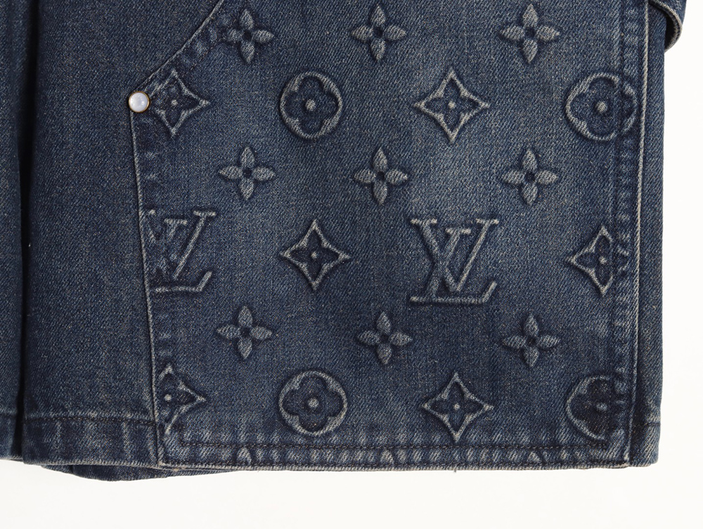 Louis Vuitton embossed monogram cargo jeans TSK1