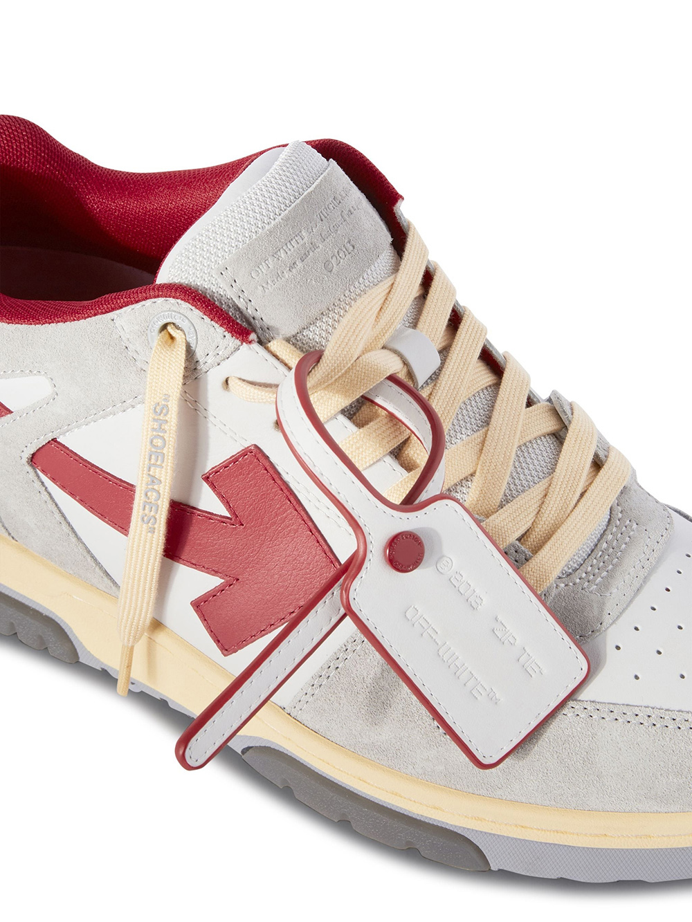 Off-White Out of Office Low 'Light Grey Red'