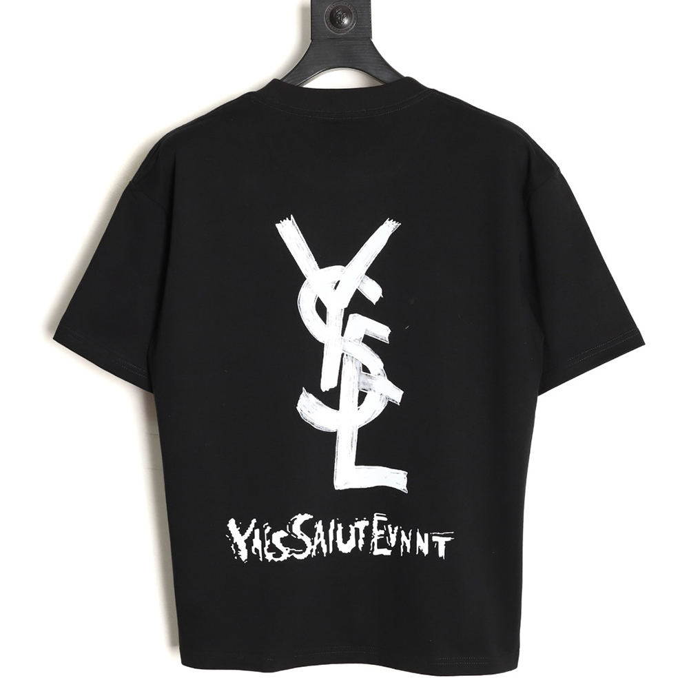 Yves Saint Laurent graffiti print short-sleeved T-shirt