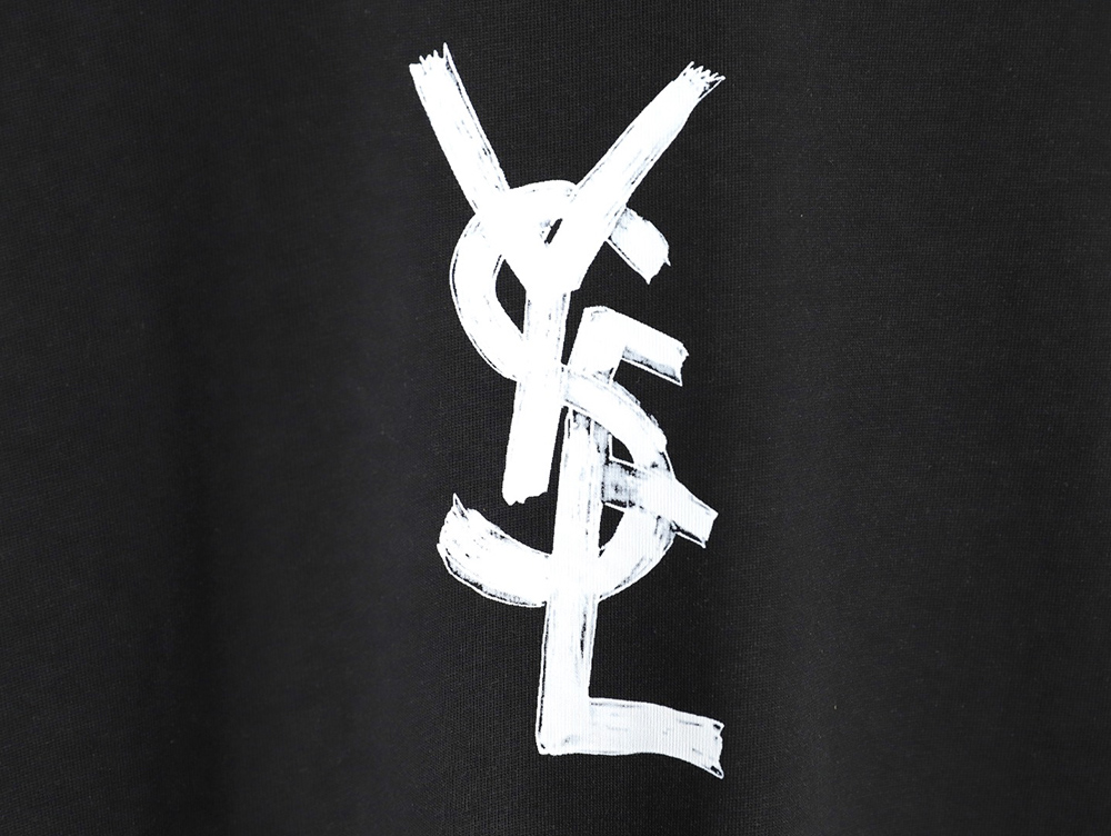 Yves Saint Laurent graffiti print short-sleeved T-shirt