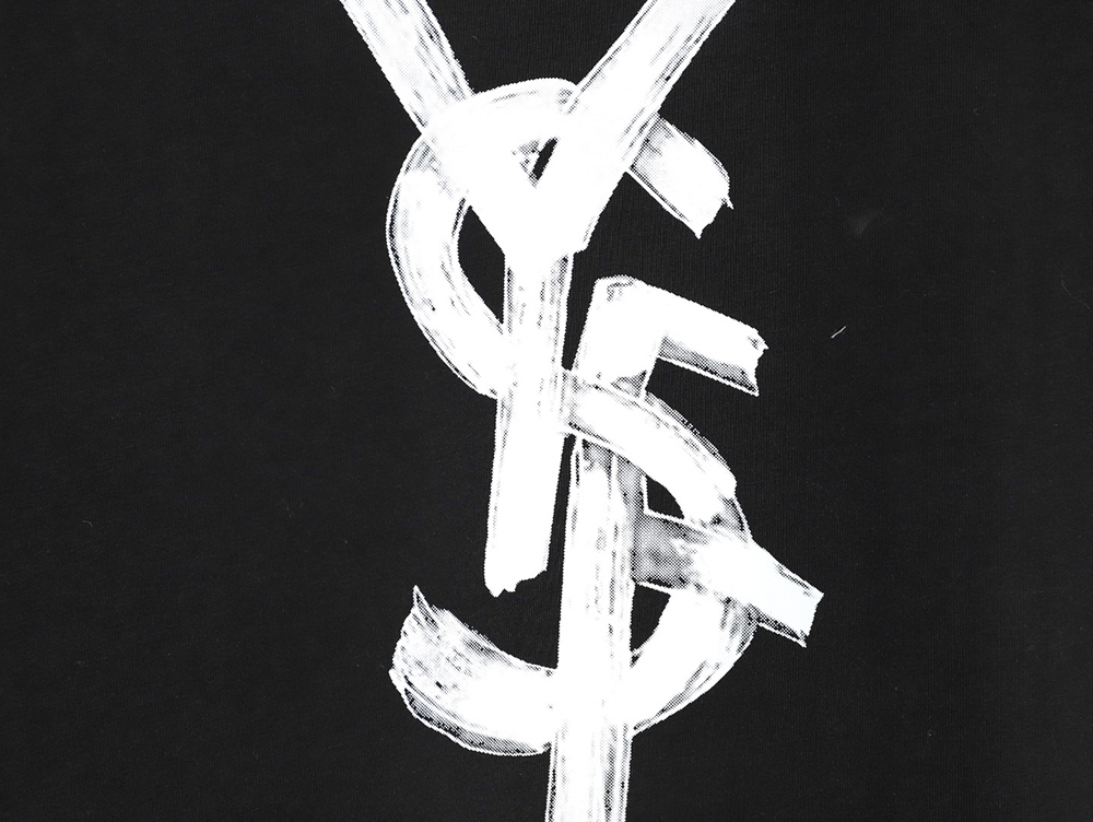 Yves Saint Laurent graffiti print short-sleeved T-shirt