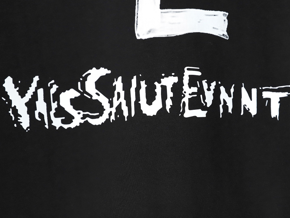 Yves Saint Laurent graffiti print short-sleeved T-shirt