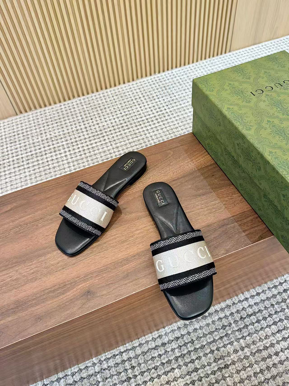 Gucci Women's slide sandal with Web